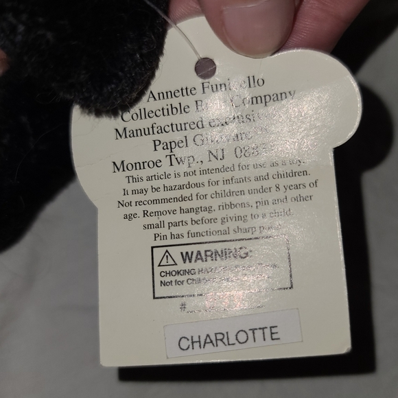 Annette Funicello Bear "Charlotte" in Original Box w/ COA - Picture 4 of 7